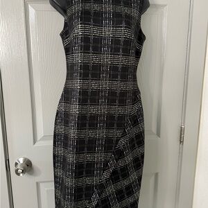 Tommy Hilfiger |Elegant Black and White Plaid Dress| Size 4